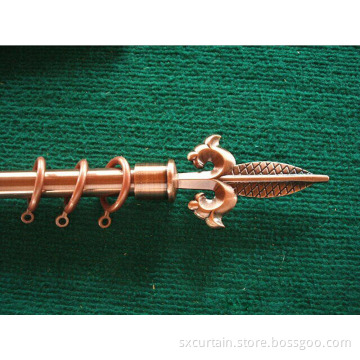 Lance Shape Ironwork Curtain Rod Decorative Rod